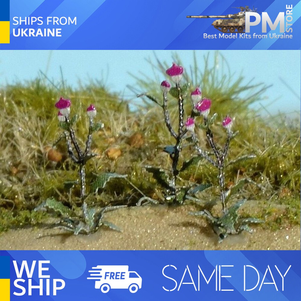 Model Scene VG4-121 1/45 1/56 Thistle Diorama upgrade accessories Photo-Etched