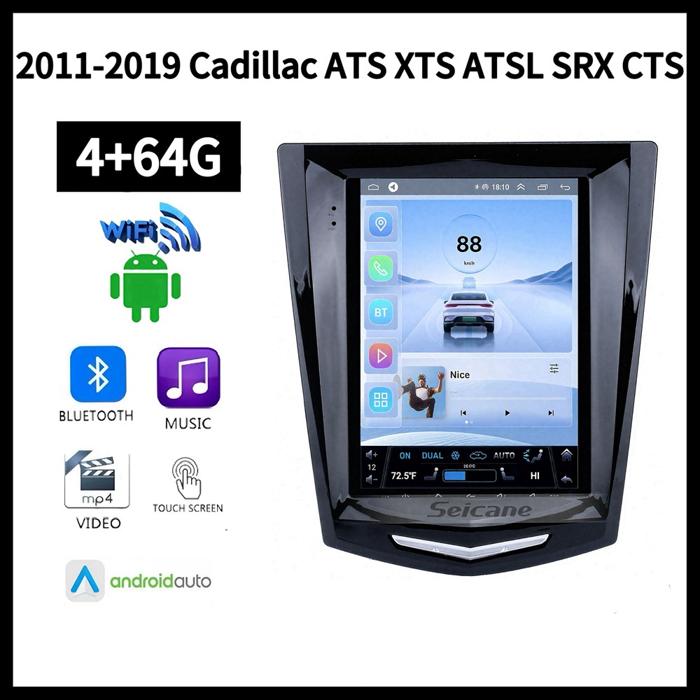 2011-2019 Cadillac ATS XTS SRX CTS Android Nav 4G WiFi Carplay Stereo