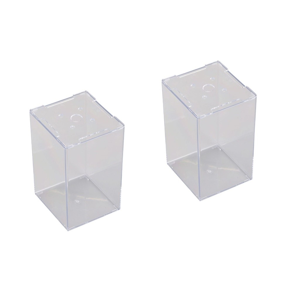 2 Pieces Thai Fish Tank Mini Desktop Aquarium Shallow Small Container Betta