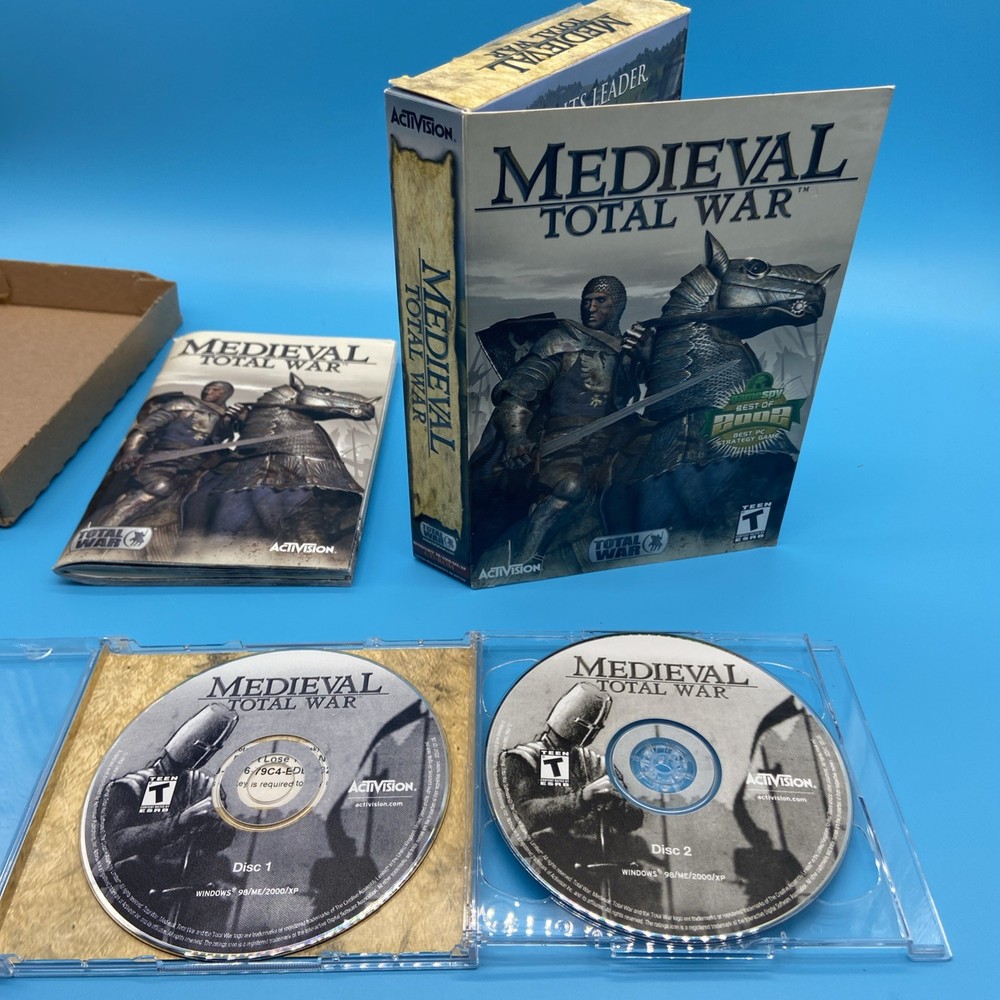 Medieval: Total War (2002) PC BIG BOX Edition - Activision Complete CIB Poster