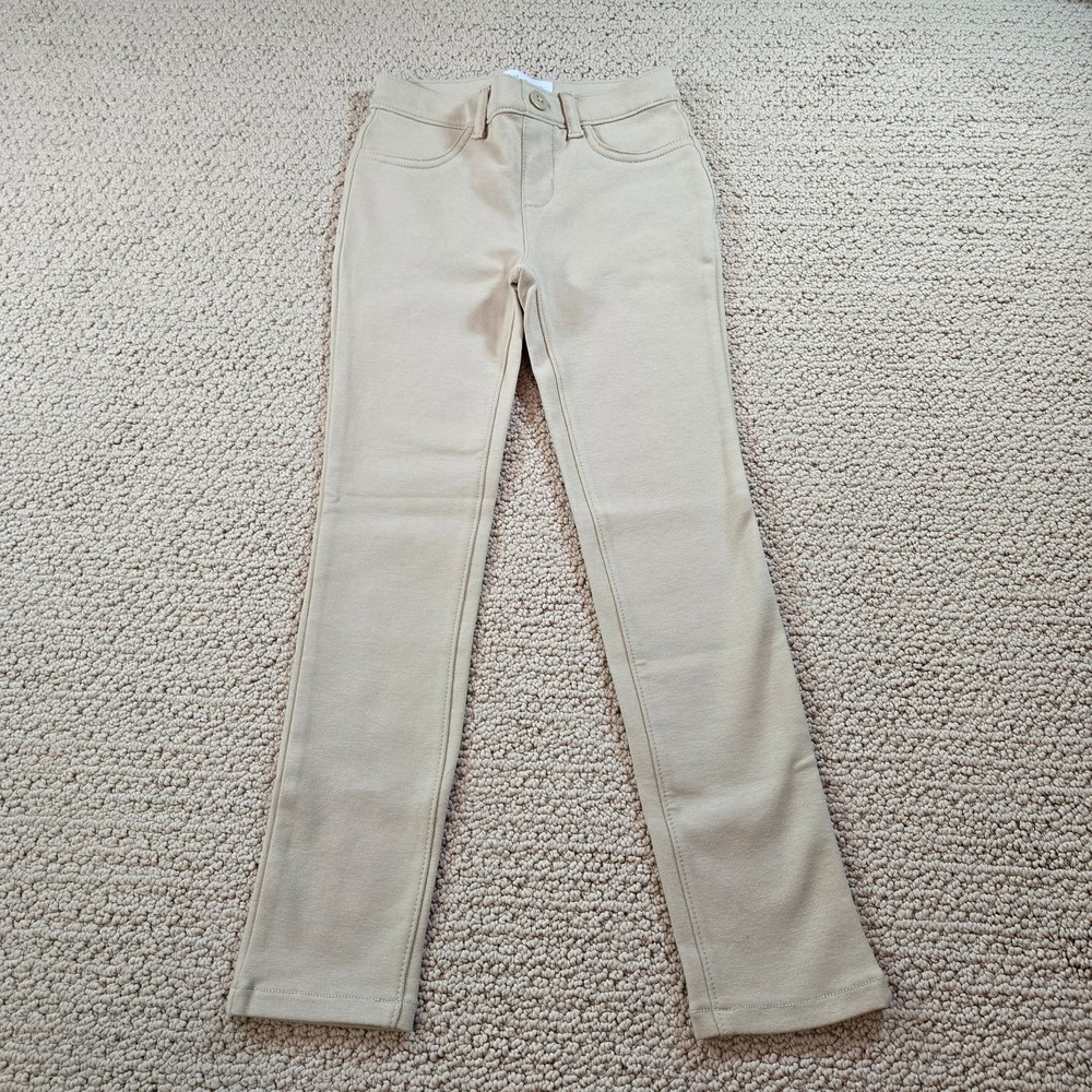 The Children's Place Girls 6x/7 Slim Khaki Pull On Jeggings NWT