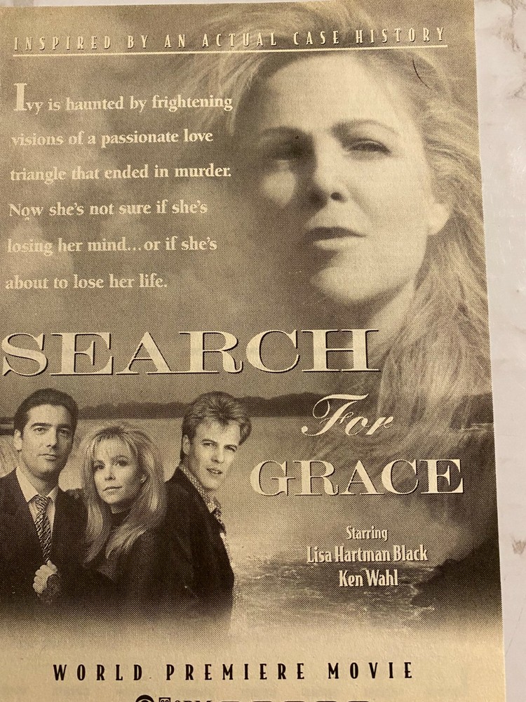 Search For Grace, Lisa Hartman Black, Ken Wahl, Full Page TV Guide Ad
