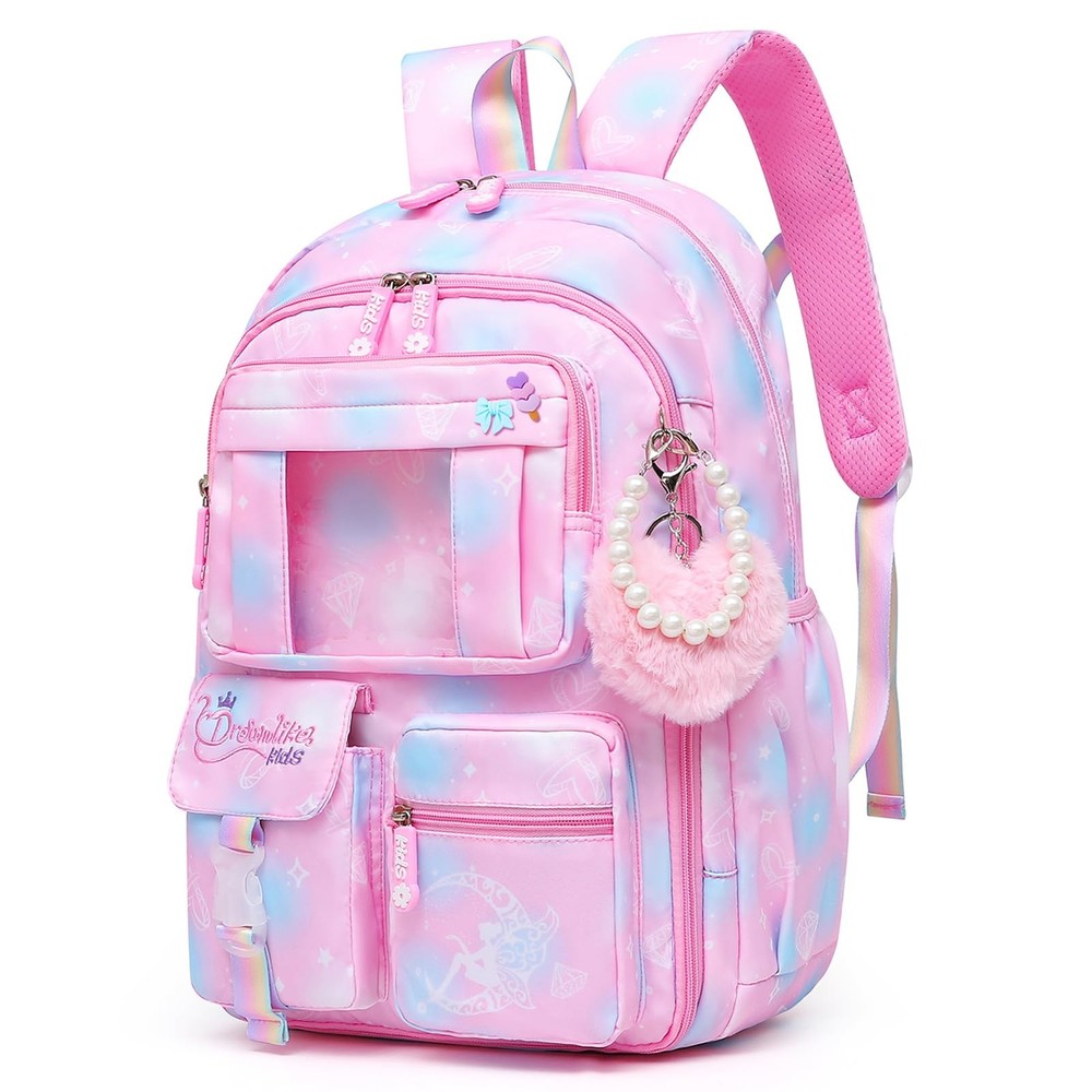 SWEET GIRLS BACKPACK STYLISH SPLASHRESISTANT SCHOOL BAG WITH MULTIPLE POCKETS &