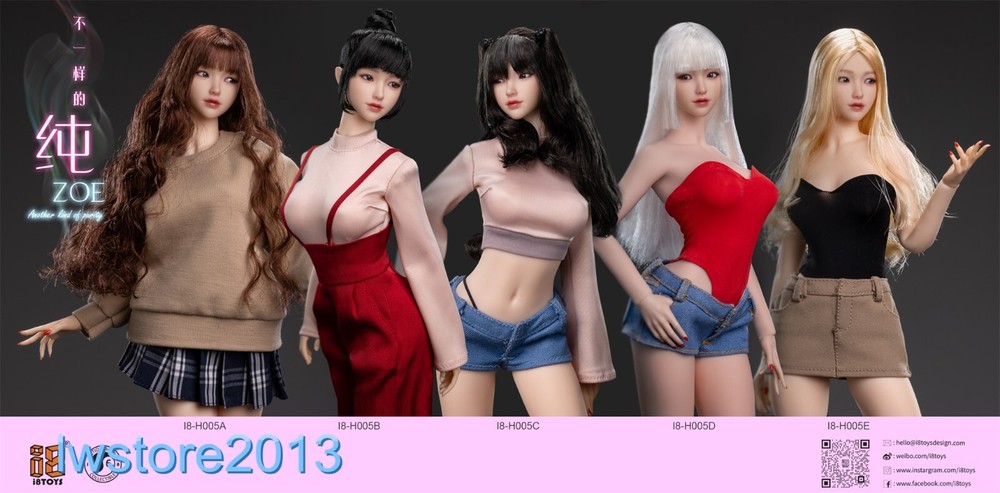 Presale i8TOYS 1/6 I8-H005 ZOE Girl Head For 12