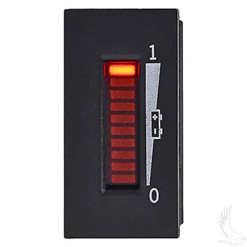 36 Volt Golf Cart Battery Charge Indicator - Vertical Digital Meter EZGO STAR