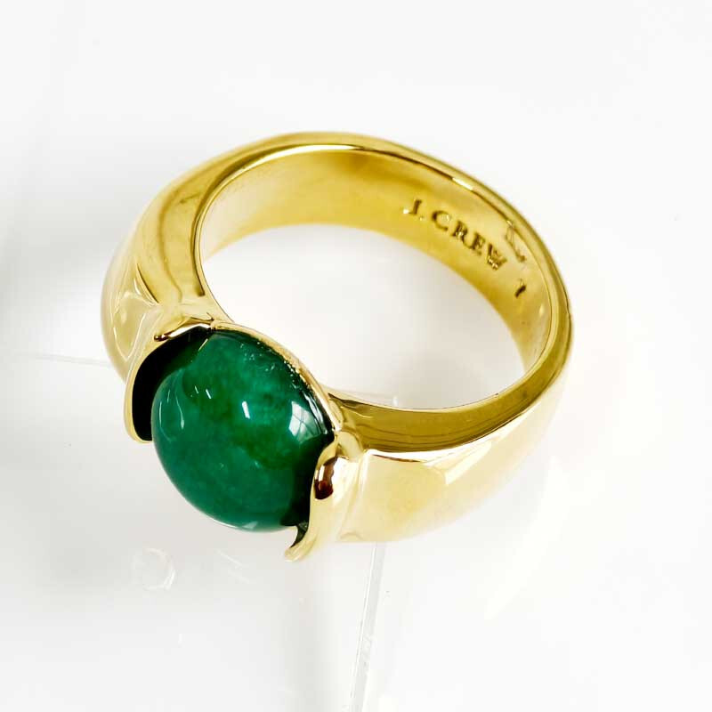 New Jcrew Minimalist Classic Dome Stone solitaire Ring Chic Women Jewelry 4Sizes