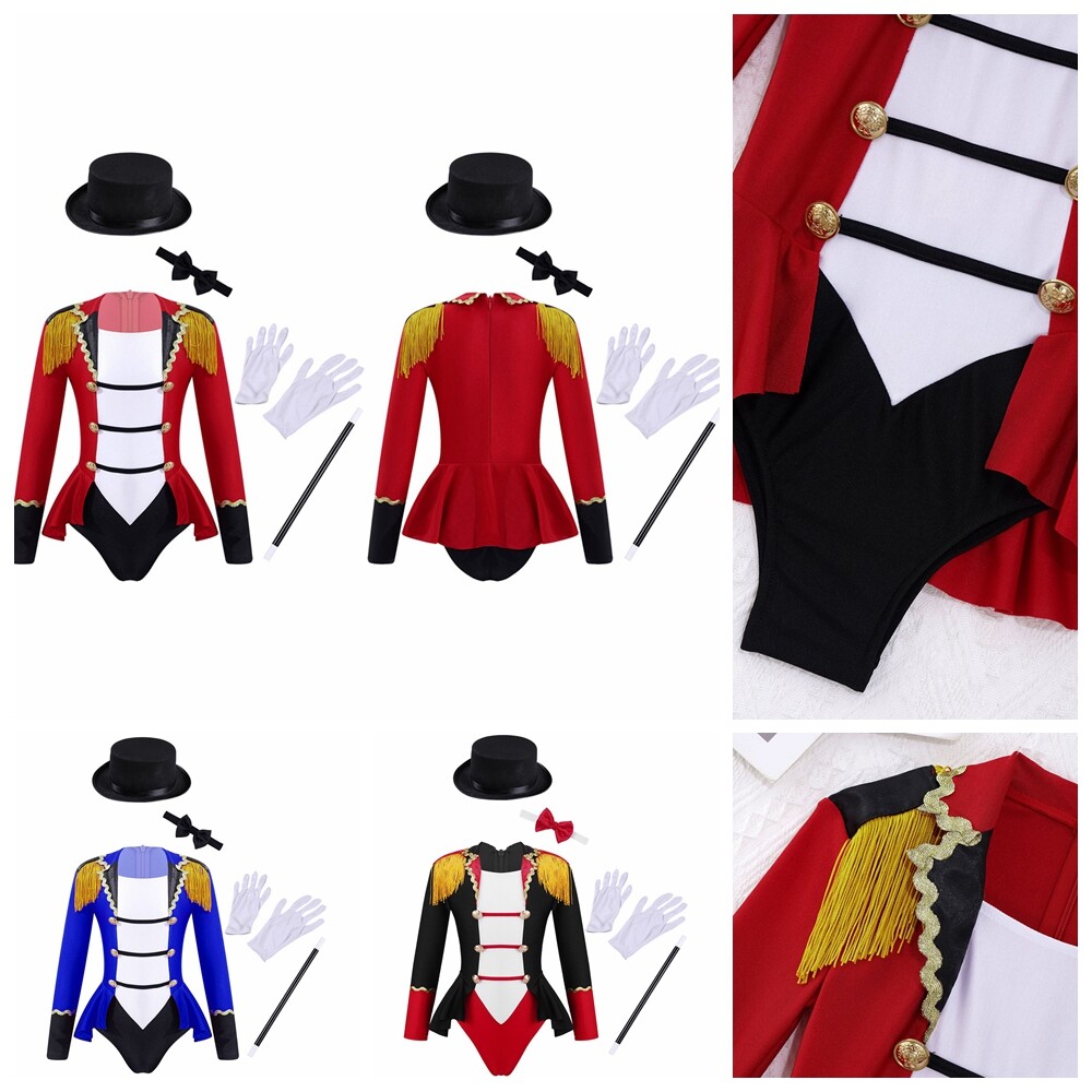 Kids Costume Cosplay Circus Rinmaster Festival Boys Christmas Girls Uniform Hat