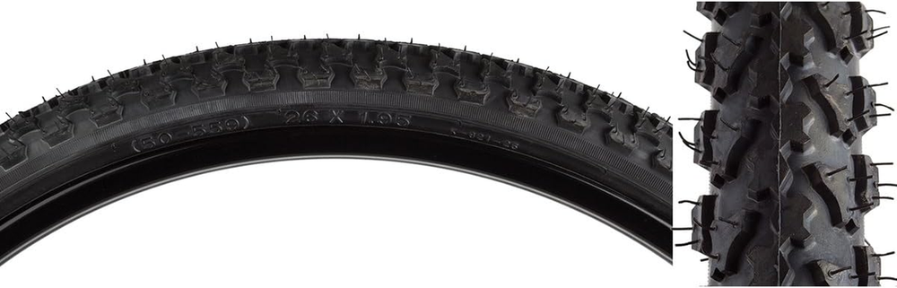 Mod Quad MTB Tires 26 x 1.95 Black Black for Mountain Bikes