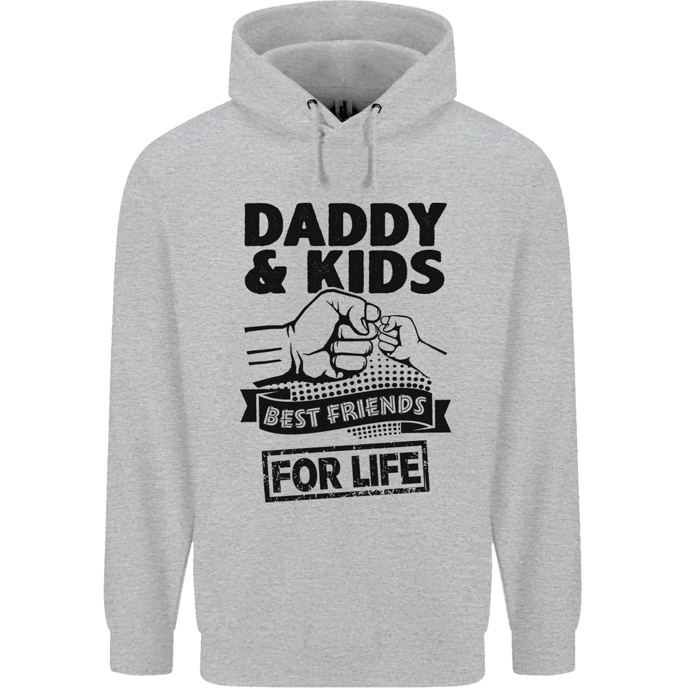 Daddy & Kids Best Friends Fathers Day Mens 80% Cotton Hoodie