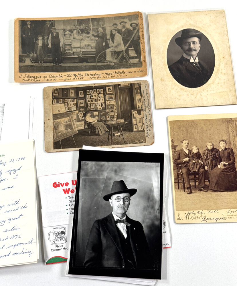 Joseph J.J. Sprague Archive Lot Photographer Sarcoxie MO exaggeration PHOTO rppc