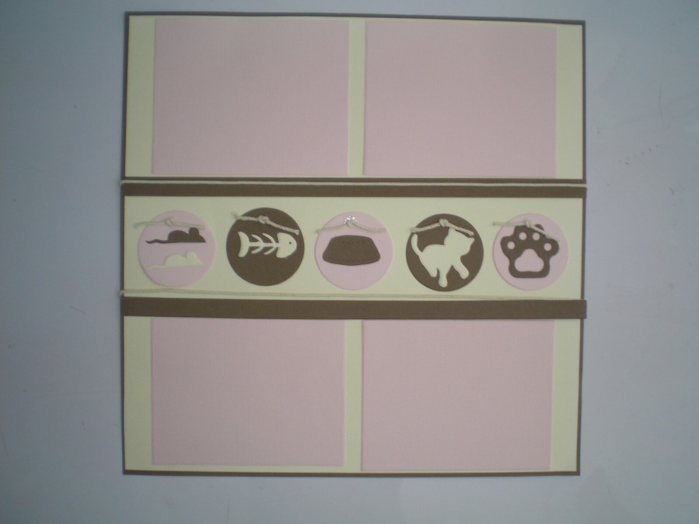 Cat 2 #602 premade scrapbook pages