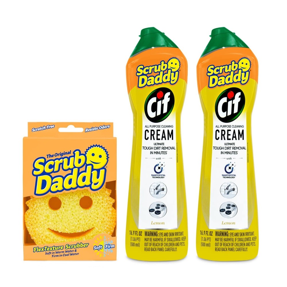 Best Scrub Daddy Cif Cream All Purpose Cleaner, Lemon - Multi Surface Household