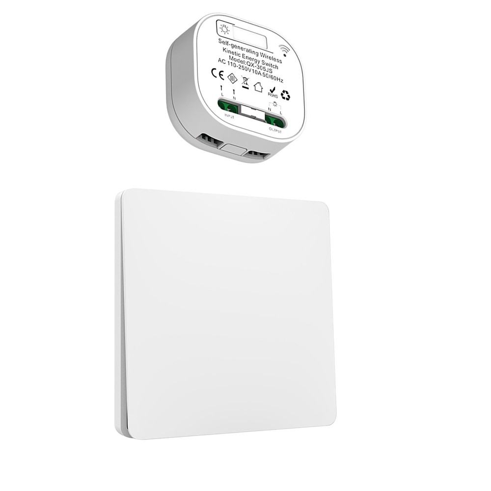433.92MHz Wireless Remote Control Kinetic Self-powered No Battery Wall Panel