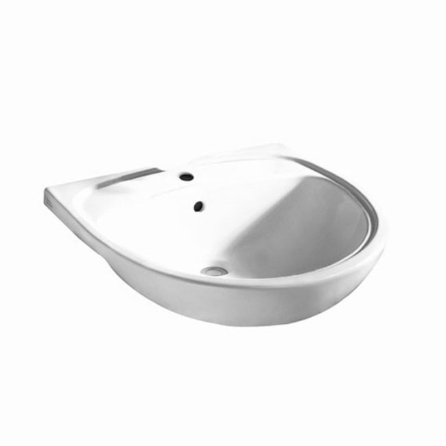 American Standard 9960.403 White Mezzo 22-Inch Drop-In Fireclay Bathroom Sink