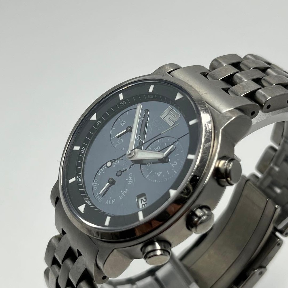 Citizen Attesa Eco-Drive Radio Watch Super Titanium 40mm Blue Dial Excellent