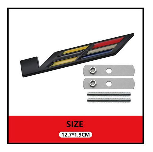 For Cadillac Car Hood Grille Emblem Bonnet Front Badge Sticker Decal Logo Black