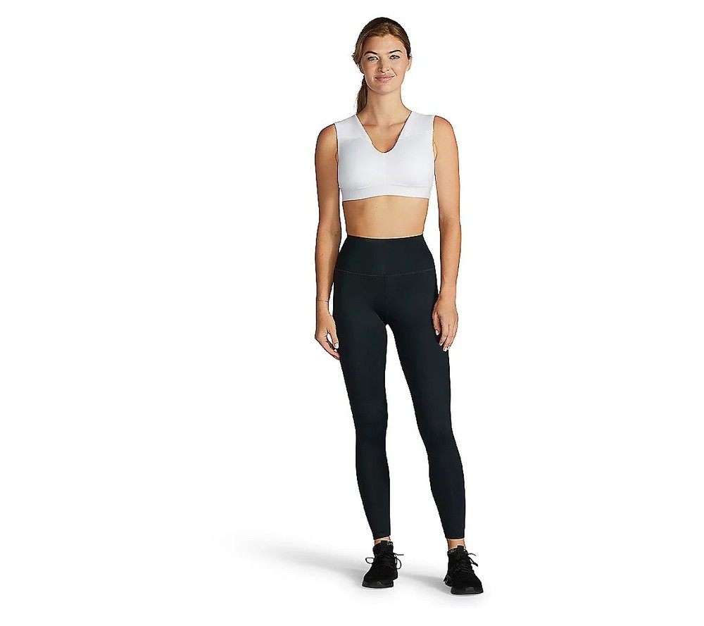 Tommie Copper Womens Lower Back Support Compression Leggings Black Small