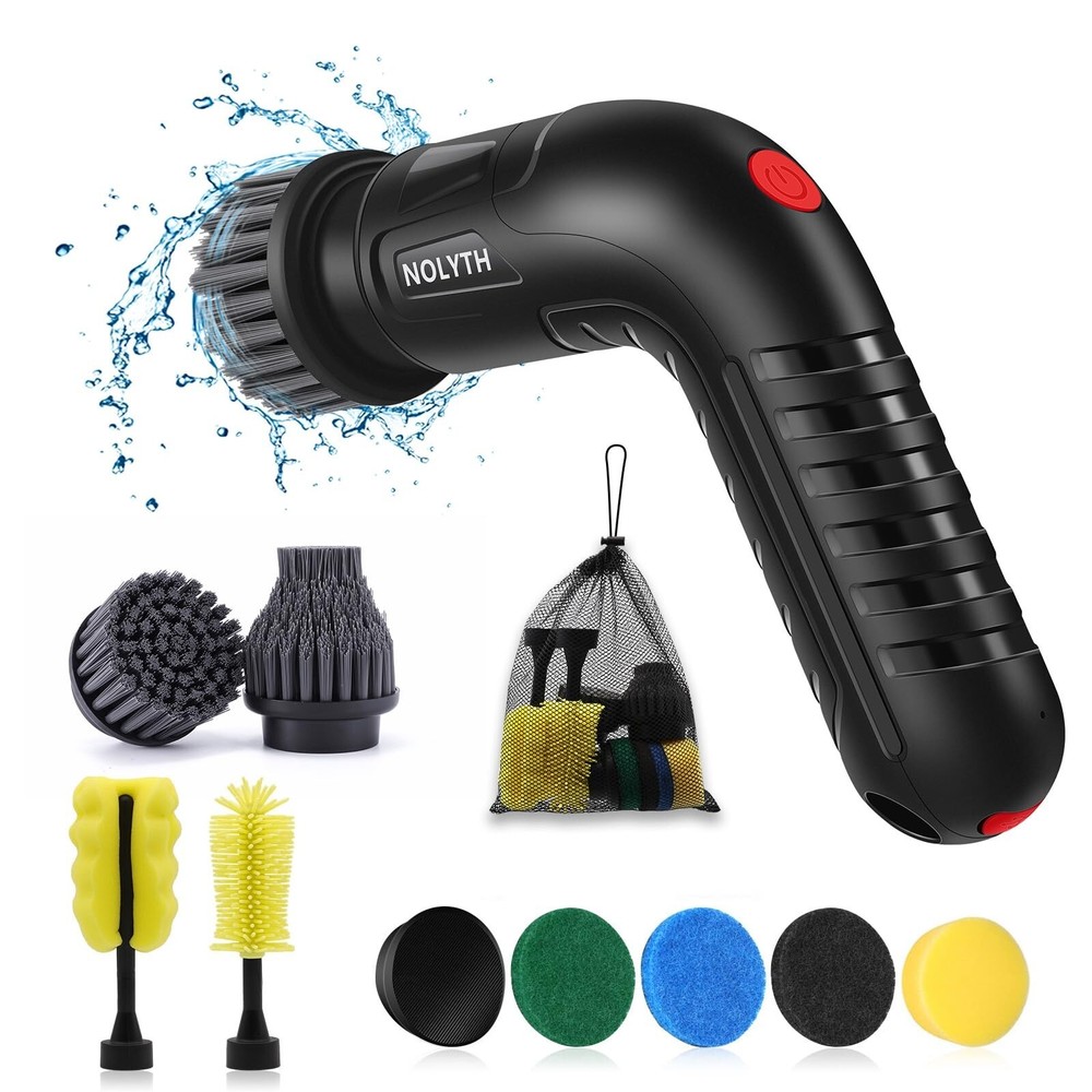 Electric Spin Scrubber, Cordless Electric Scrubber for Cleaning, Power Scrubb...
