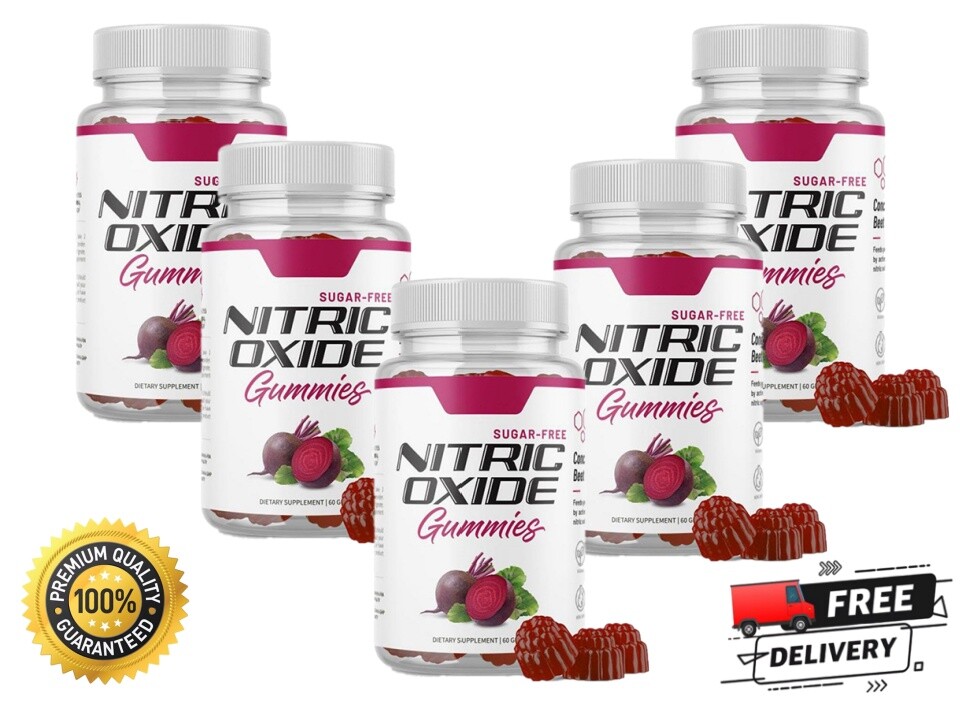Sugar Free Nitric Oxide Beetroot Gummies for Heart Health and Circulation