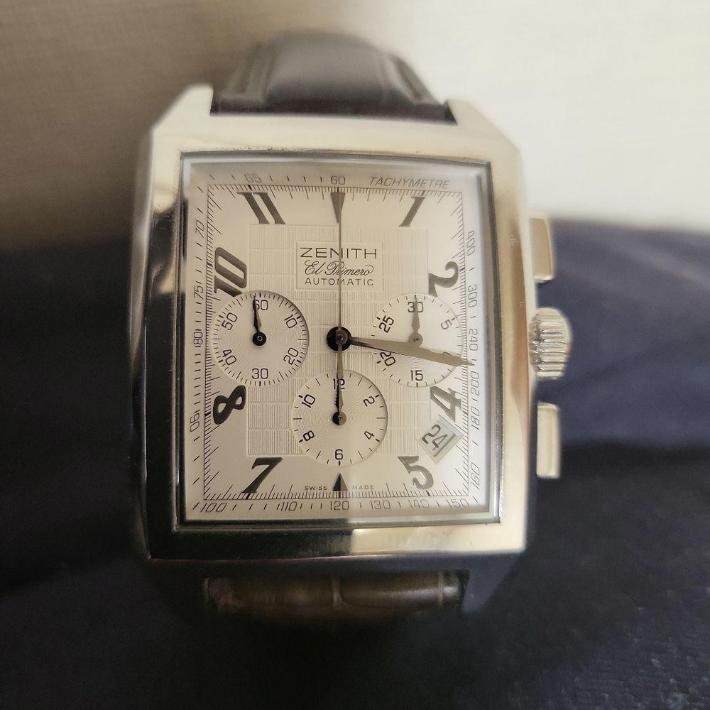 ZENITH Port Royal El Primero 400 Auto Chronograph Silver Watch 03.0550.400 Japan