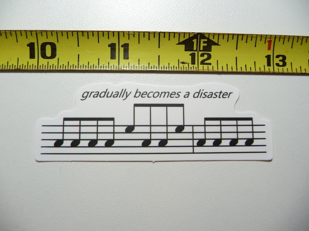 MUSICAL NOTES MUSIC DECAL STICKER BAND CONCERT HALL MUSICAL
