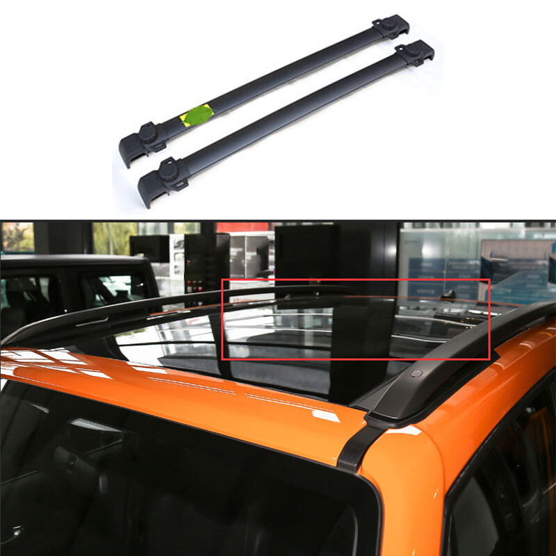 Rack Luggage Carrier Rail Fit For Jeep Renegade Black Aluminum Top Roof 2015-20