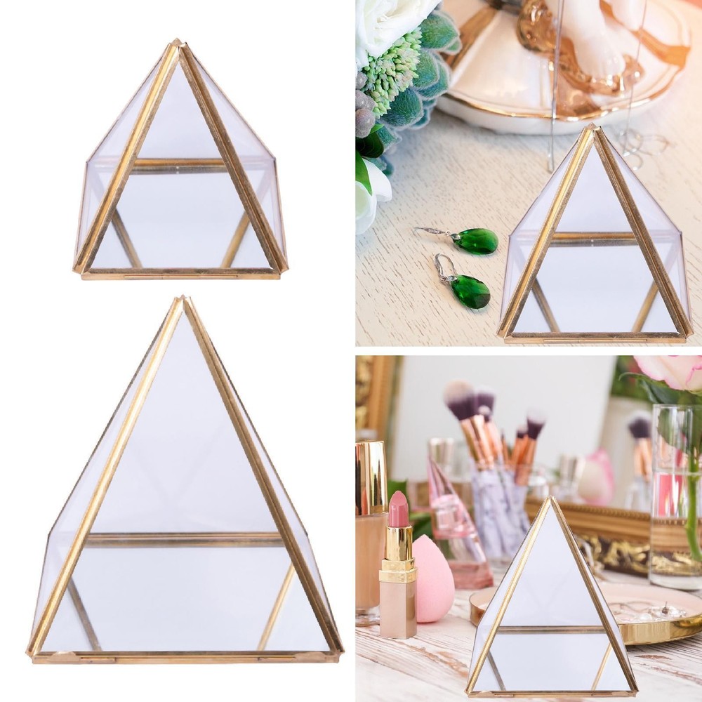 Elegant Glass Jewelry Box for Watches Chains Anklets Desktop Decor Gift