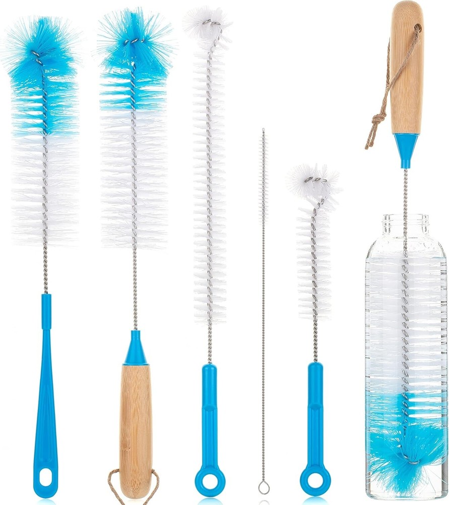 5PCS Bottle Brush Pipe Cleaning Kit Bong Brushes Water Bubbler Hose Tips Cleaner