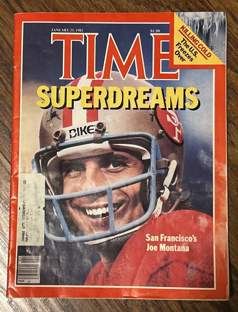 Time Magazine January 25, 1982 San Francisco 49ers Joe Montana Football Debut