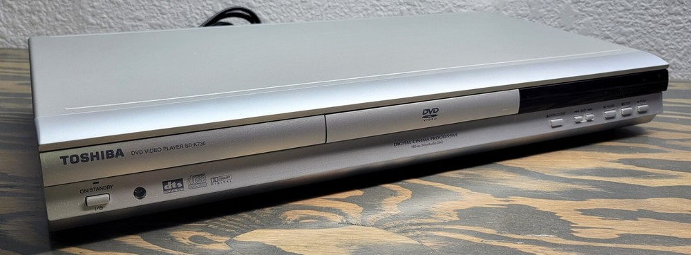 Toshiba SD-K730SU Silver DVD Player Tested Working No Remote Included