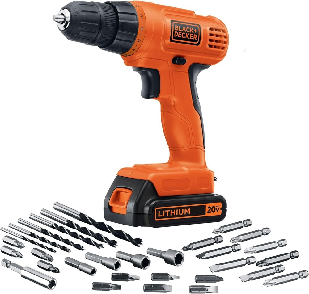 20V Max Powereconnect Cordless Drill/Driver + 30 Piece Bits And Drivers Kit...