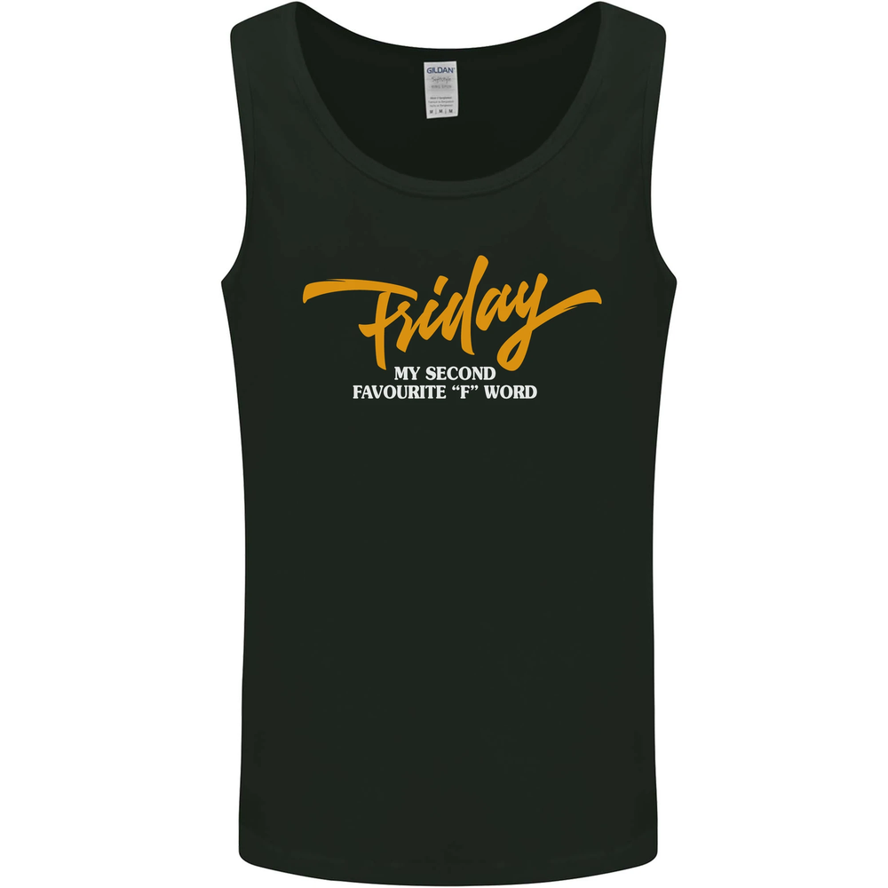Friday My Second Favourite F Word Mens Vest Tank Top