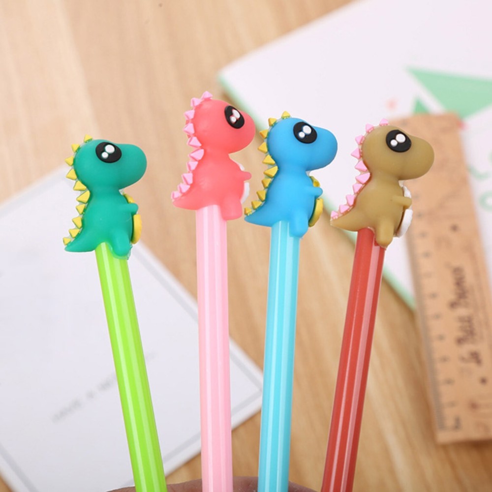 0.5mm Dinosaur Gel Pen 2ml Liquid Gel Ink Rollerball Pen For School Home Office