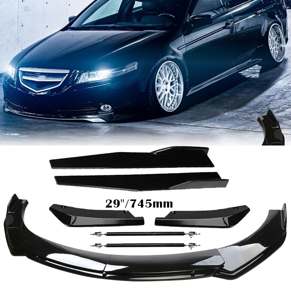 For Acura TSX Front Rear Bumper Lip Spoiler Splitter Body Kit Side Skirt B
