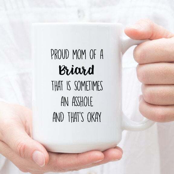 Briard Mug Gift for Briard Lovers - Perfect for Mom or Dad