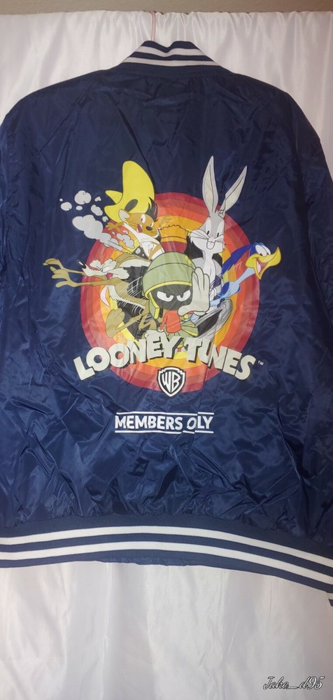 Looney Tunes Varsity Jacket for Men - Members Only Large Size-image