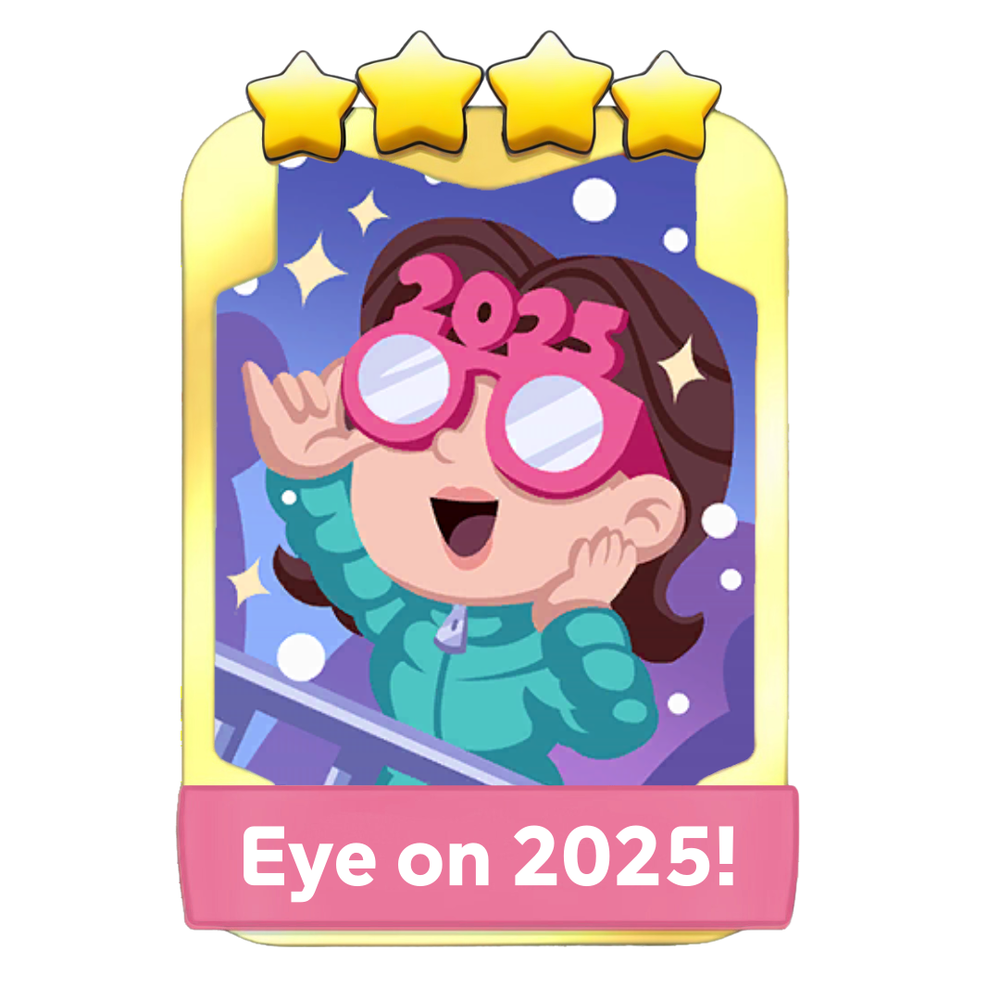 Eye on 2025! GLODEN BLITZ MONOPOLY 4 Stars ⭐️⭐️⭐️⭐ Sticker | 18 Dec 2024