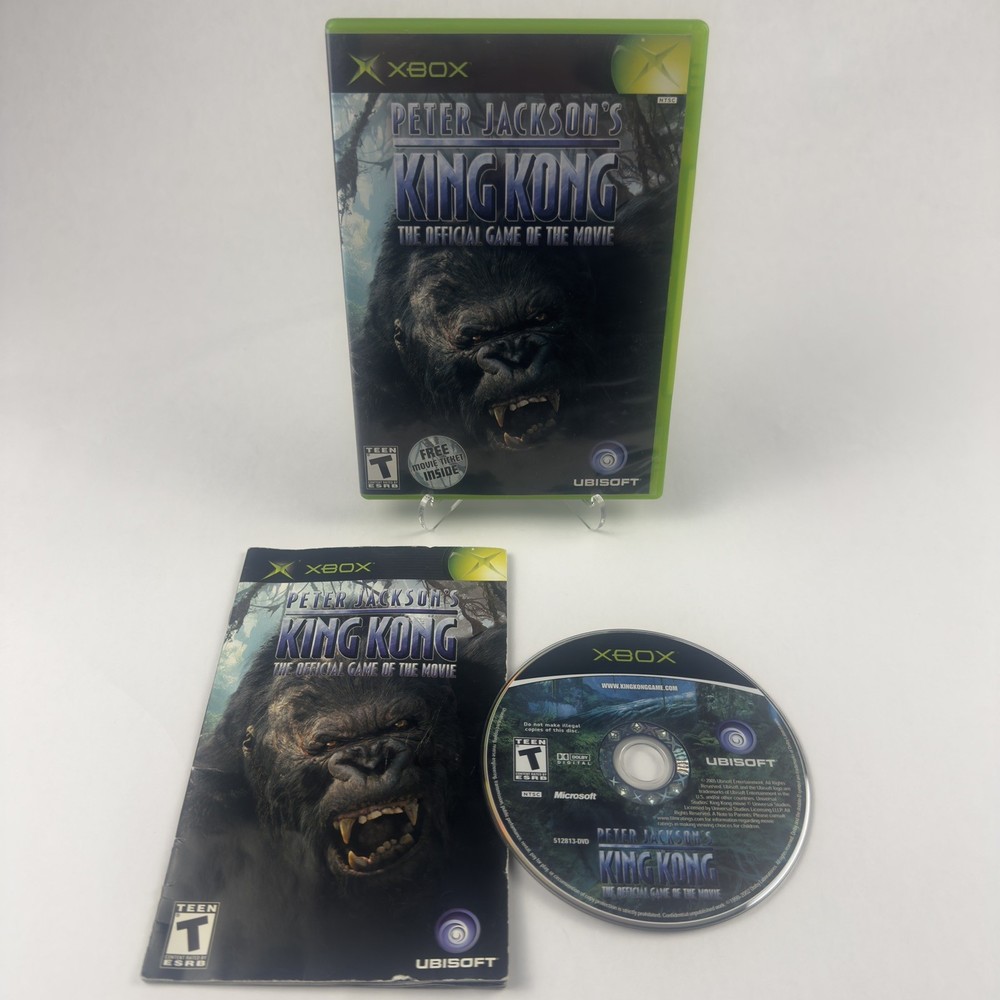 Peter Jackson's King Kong Xbox (2005) Complete In Box CIB With Movie Ticket
