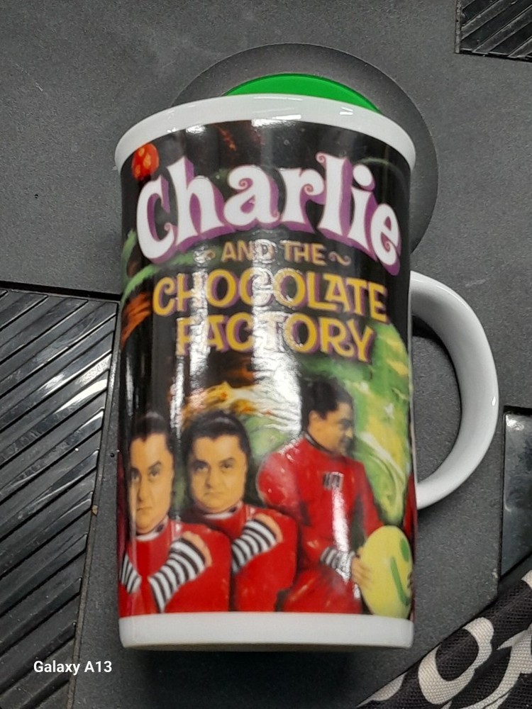 Charlie And The Chocolate Factory Movie Coffee Mug Ceramic Johnny Depp NECA