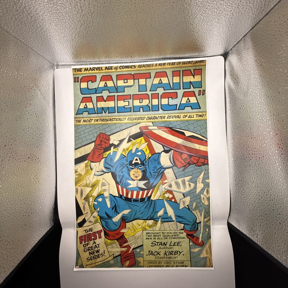 Wall Poster Of marvel comics Captain America 18*12 Vintage Look Reprint on Paper