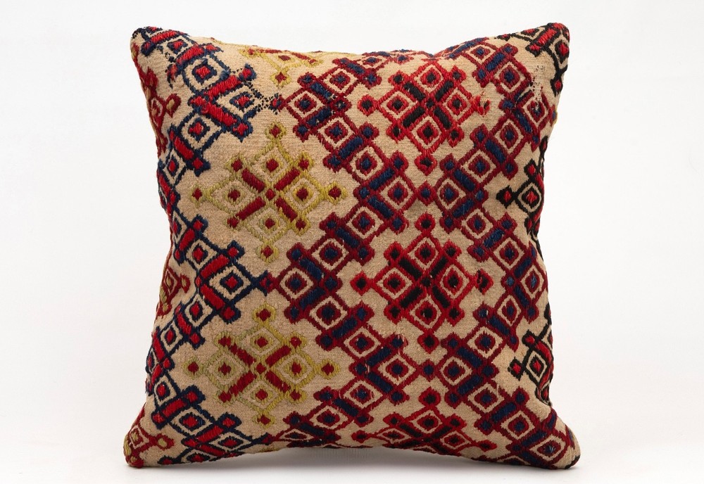 Decorative Pillow Cover, 16x16 in, Ethnic Pillow, Throw Pillow, Sofa Cushion