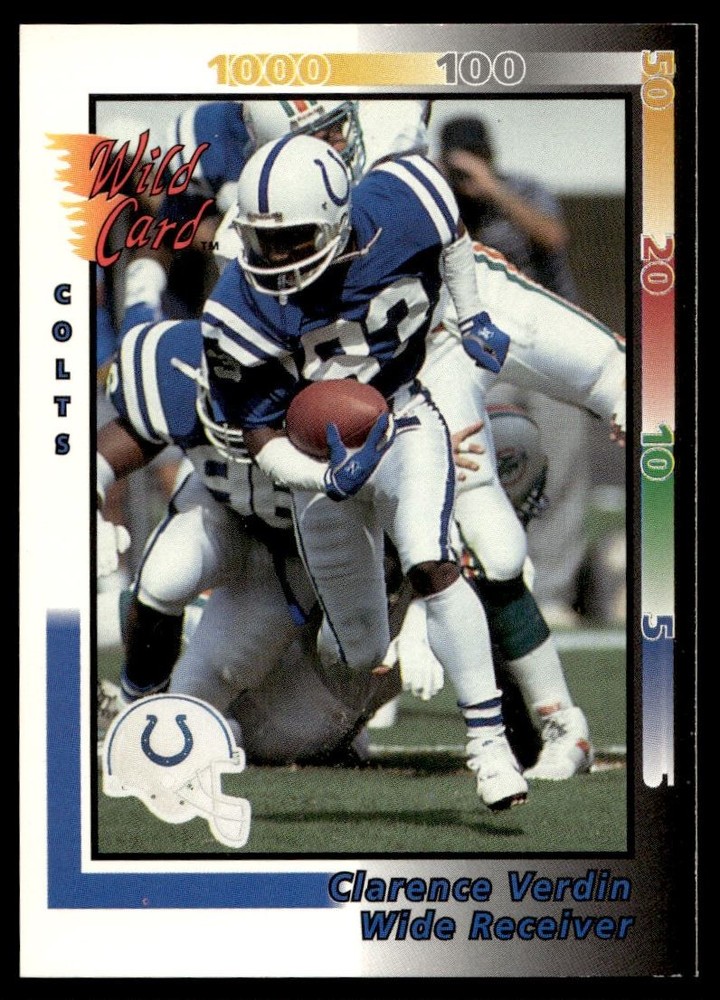 1992 Wild Card Clarence Verdin Indianapolis Colts #156