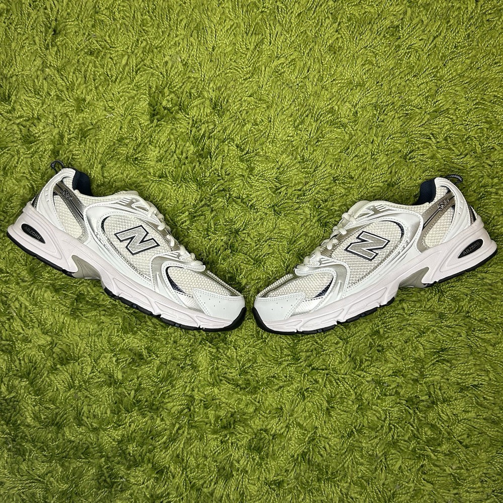 New Balance 530 Sneakers in White Silver Navy | Various Sizes | Fast Free Shipping
