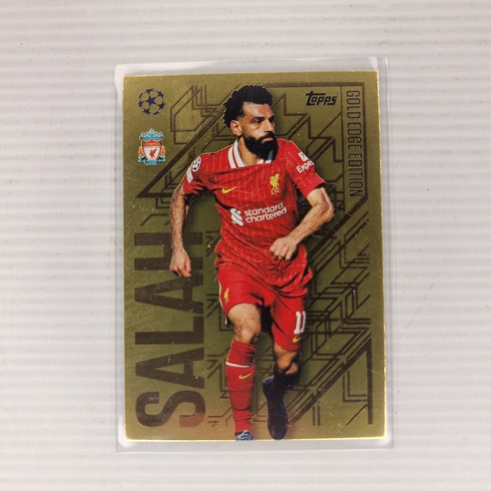 2024-25 Topps Match Attax, Mohamed Salah #GE4, Gold Edge Edition, Liverpool
