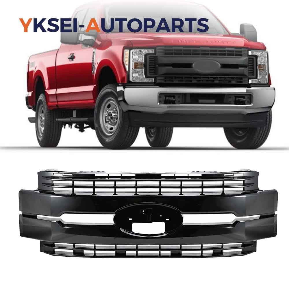 Front Bumper Grill For 2017 2018 2019 Ford F250 F350 F450 Super Duty 6.2L/6.7L