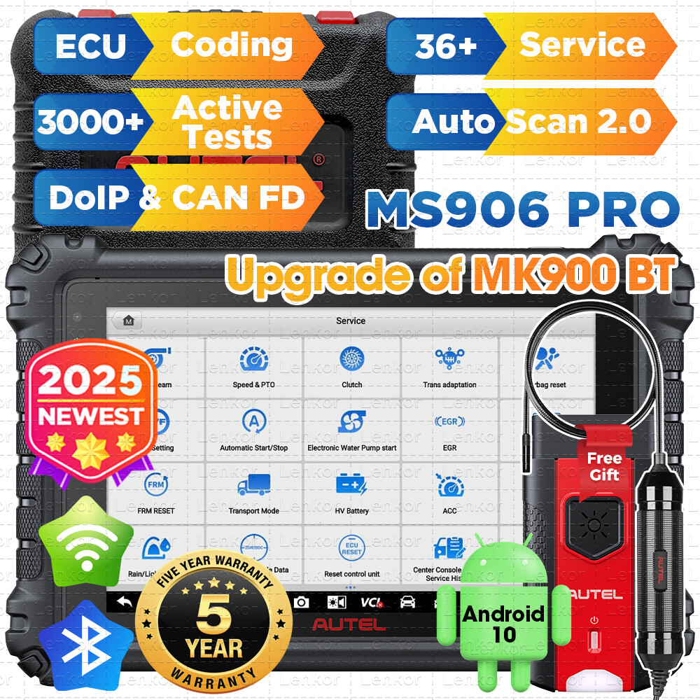 Autel MaxiSys MS906 Pro 2025 Full-System Car Diagnostic Scanner with C0ding  