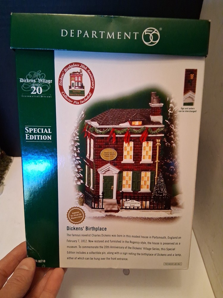 Vintage Dept 56 Dickens Village Birthplace Special Edition Building
