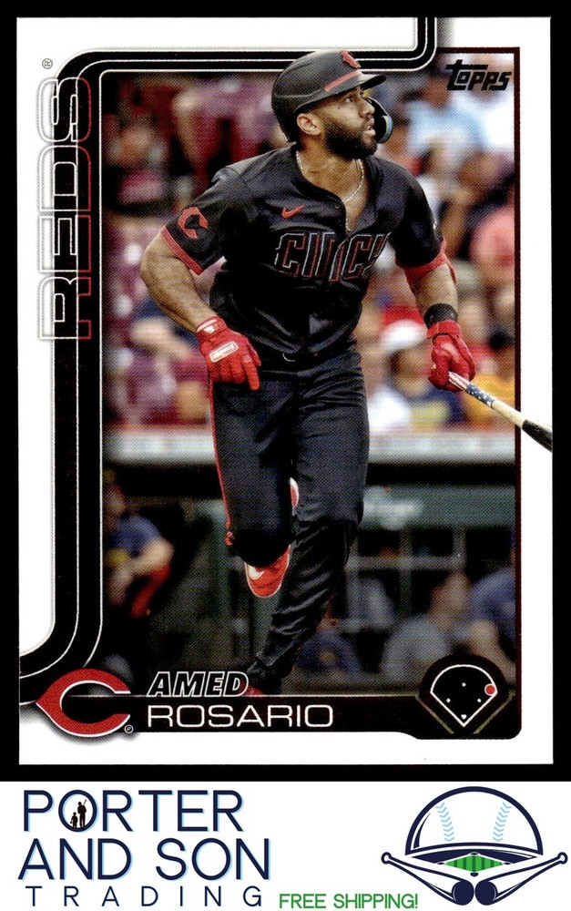 Amed Rosario 2025 Topps Series 1 #116 Cincinnati Reds MLB Card