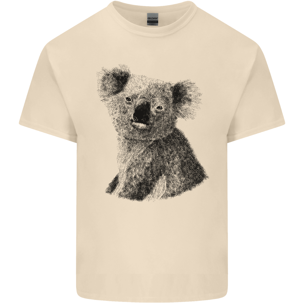 A Koala Bear Drawing Mens Cotton T-Shirt Tee Top
