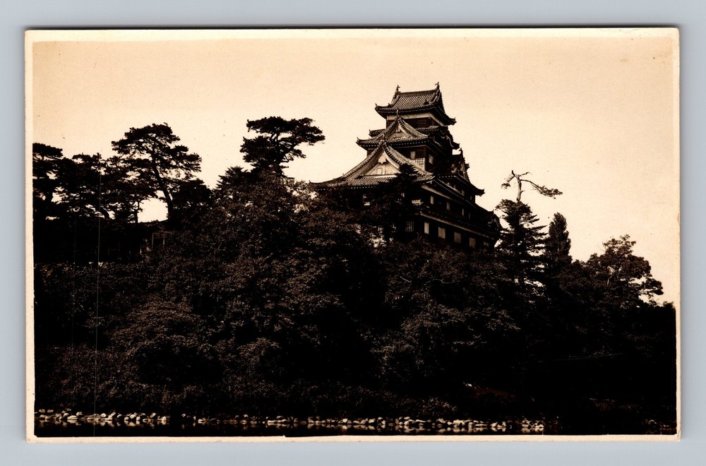 Japan- Okayama Castle Standard Souvenir Postal Old Card View Vintage Postcard